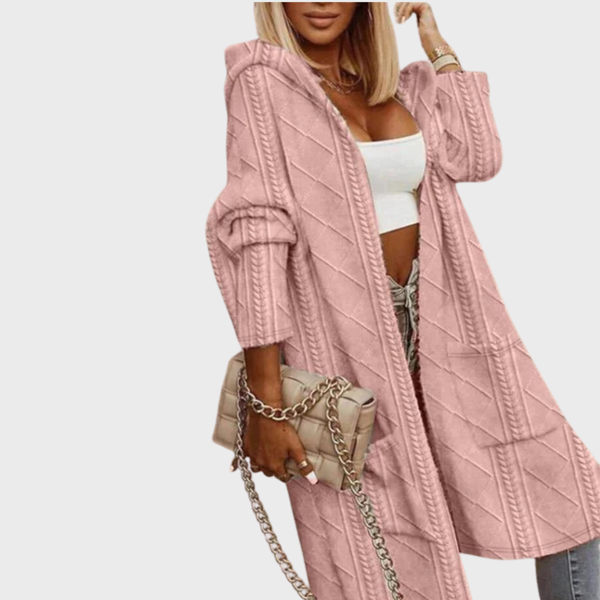 ZUZANA | Kafka Johani dlouhý kardigan s kapucí