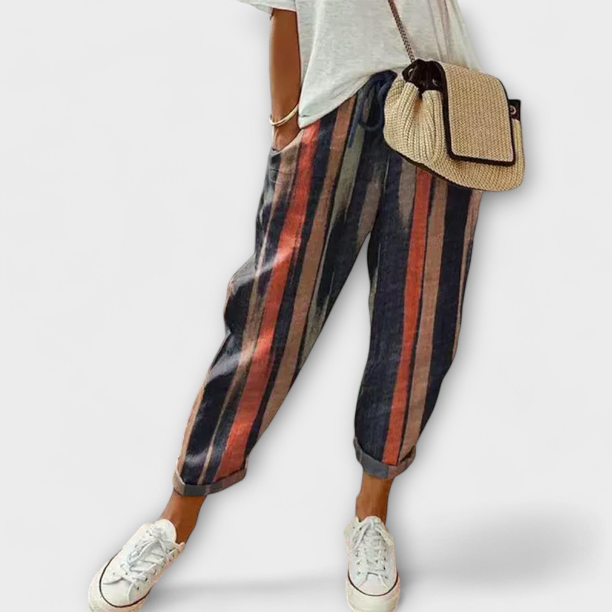 ZUZANA | Pohodlné Bavlněno-Lněné Kalhoty