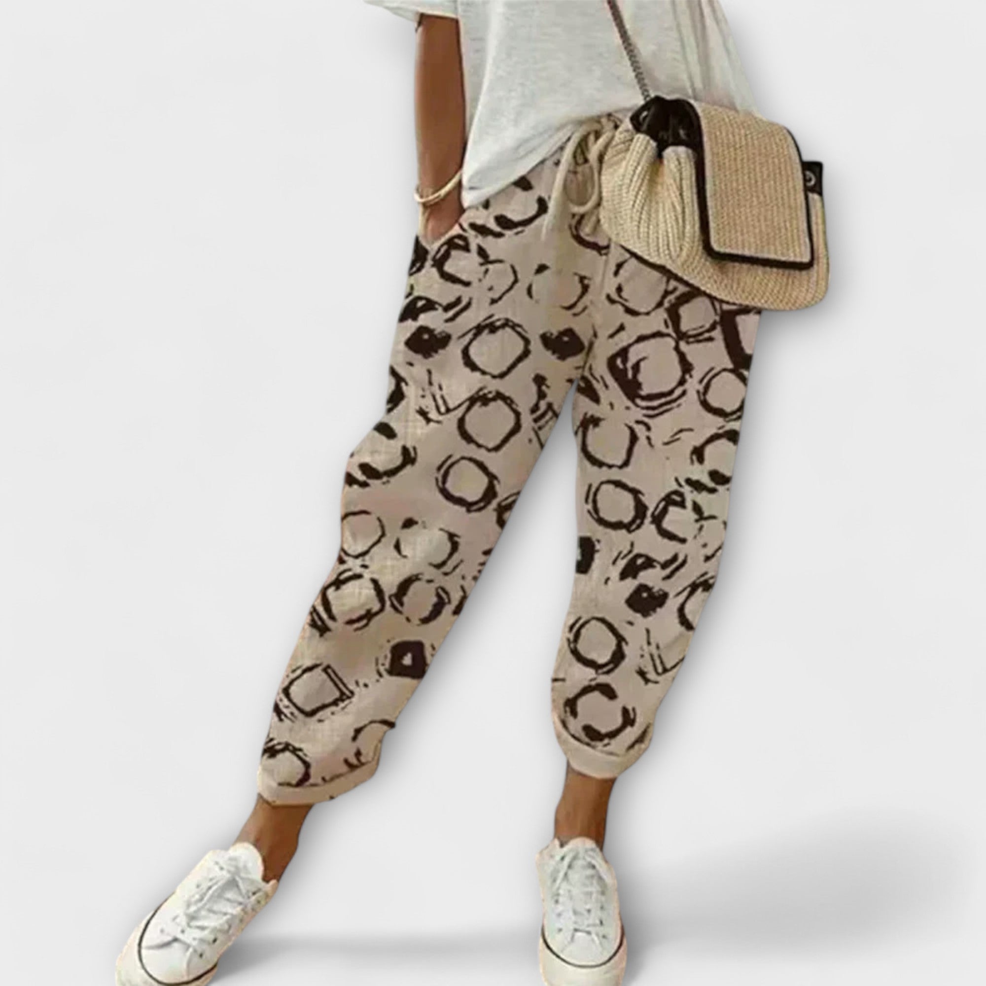 ZUZANA | Pohodlné Bavlněno-Lněné Kalhoty